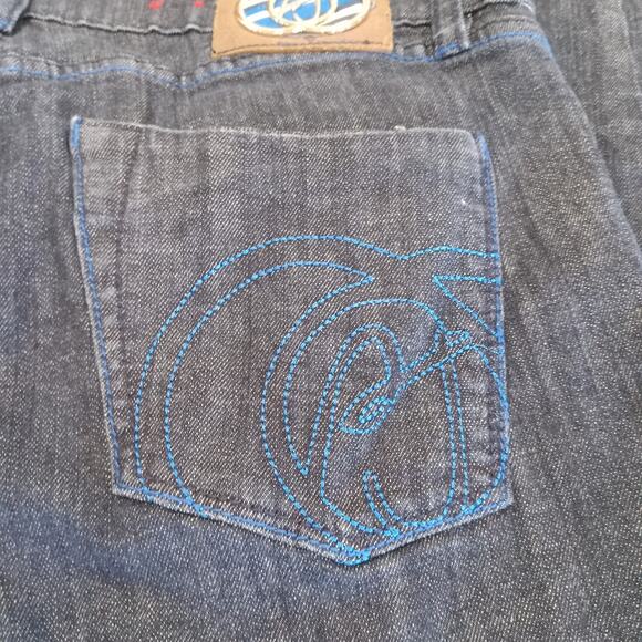 Vintage Y2K Low Rise Pepe Jeans London Straight Womens 31 Dark Denim Blue Stitch - Picture 7 of 16